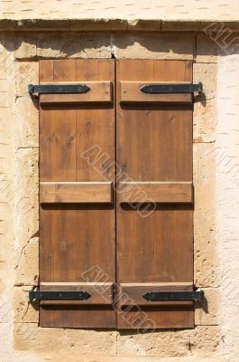 old wooden shutters