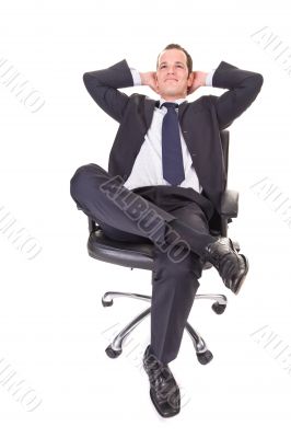Relaxed Young Businessman