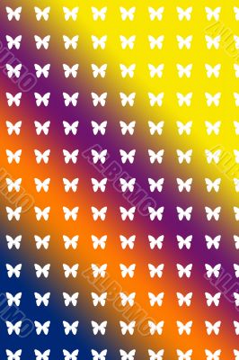 Abstract with butterfly