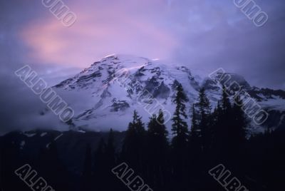 Sunset on Mt. Rainier