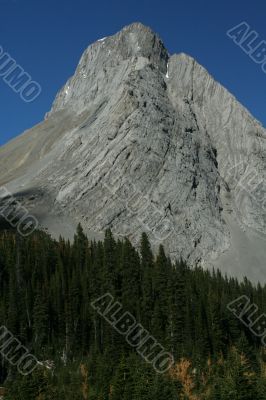 Mt Birdwood, showing deformation