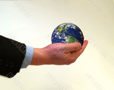 holding planet earth
