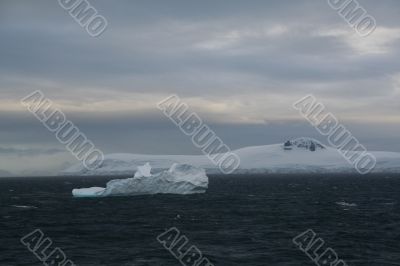 Iceberg, dawn,