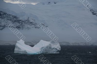Iceberg, dawn,