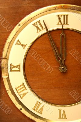 Fragment of a dial with arrows of ancient clocks