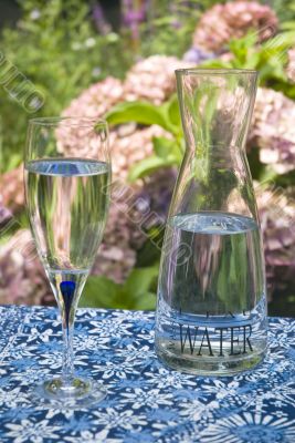 decanter and glass