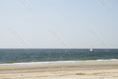 sailboat in the sea