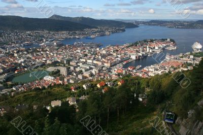 Bergen from above