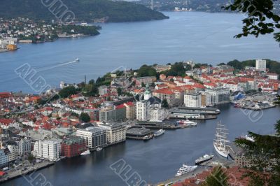 Bergen from above
