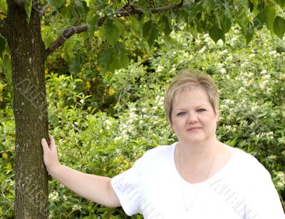 Woman Under Tree