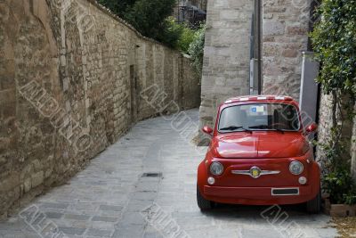 Red Italian car