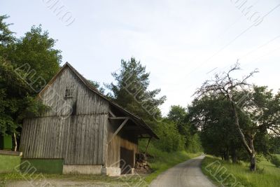 Wooden barn