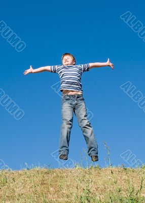jumping boy
