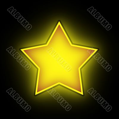 Background with star