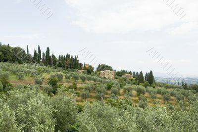 Romantic Italian landscape