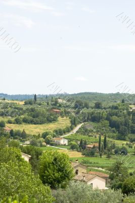 Italian landscape in portrait