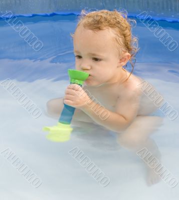 Drinking in Pool