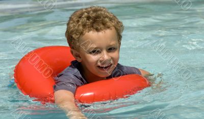 Boy Swimming