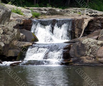 Small Waterfall in the Mountains