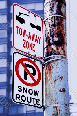 No parking sign