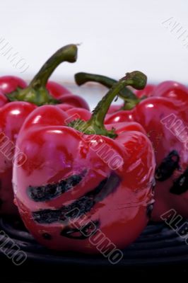 Roasted red peppers