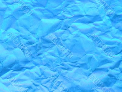Blue scrunch paper