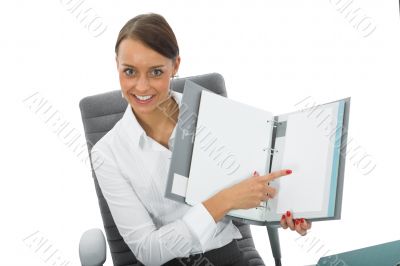 business woman and laptop