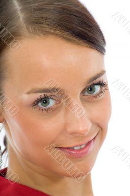 portrait by young, beautiful woman