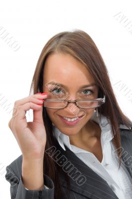 portrait by young, beautiful woman