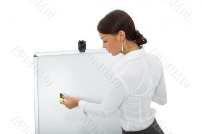 business woman and laptop