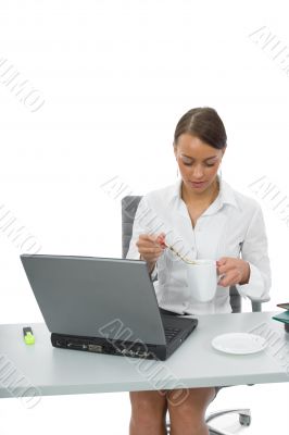 business woman and laptop