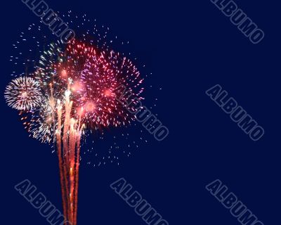 Fireworks with Copyspace