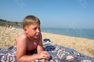 boy on the beach