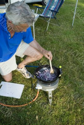 Preparing food