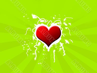 Background with heart