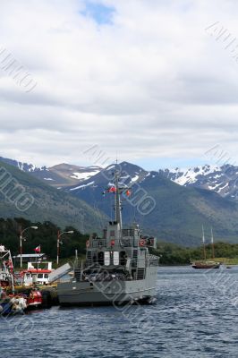 Chilean coast guard ship