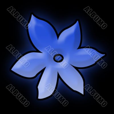Abstraction with flower