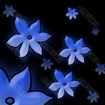 Background with flowers