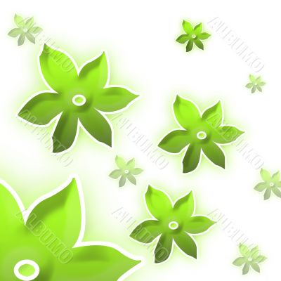 Background with flowers
