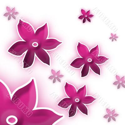 Background with flowers