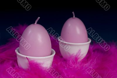 Pink easter scene