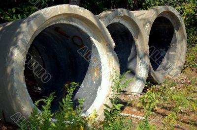 concrete pipes