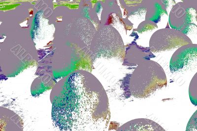 Abstract eggs