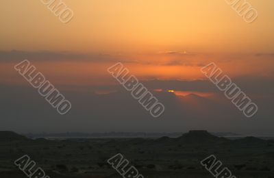 Beautifull desert sunset