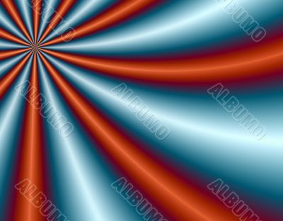 Radiating rays