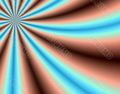 Radiating rays