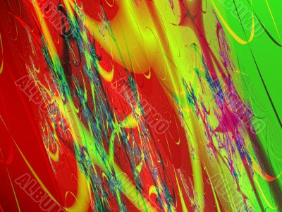 Paint on the wall