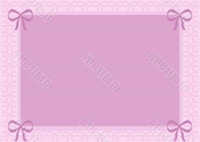 Pink Background with Bows