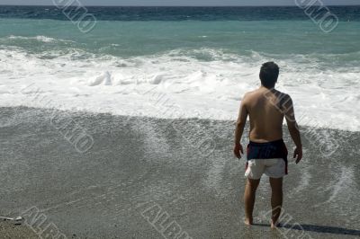 Man at the beach