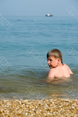 boy on the beach